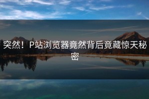 突然！P站浏览器竟然背后竟藏惊天秘密