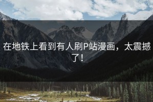 在地铁上看到有人刷P站漫画，太震撼了！