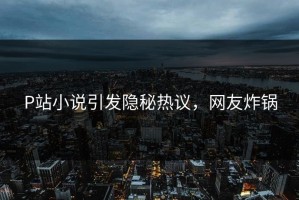 P站小说引发隐秘热议，网友炸锅