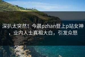 深扒太突然！今晨pzhan登上p站女神，业内人士真相大白，引发众怒
