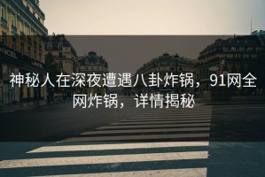 神秘人在深夜遭遇八卦炸锅，91网全网炸锅，详情揭秘
