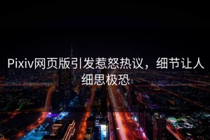 Pixiv网页版引发惹怒热议，细节让人细思极恐