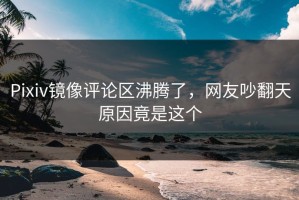 Pixiv镜像评论区沸腾了，网友吵翻天原因竟是这个