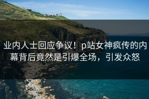 业内人士回应争议！p站女神疯传的内幕背后竟然是引爆全场，引发众怒