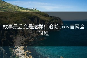 故事最后竟是这样！追溯pixiv官网全过程
