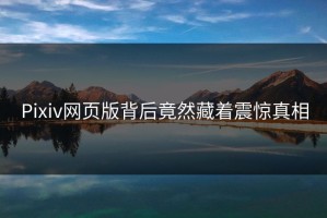 Pixiv网页版背后竟然藏着震惊真相