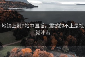 地铁上刷P站中国版，震撼的不止是视觉冲击