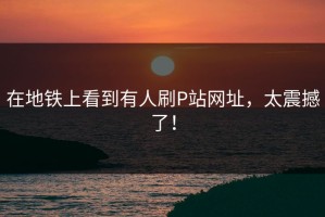 在地铁上看到有人刷P站网址，太震撼了！