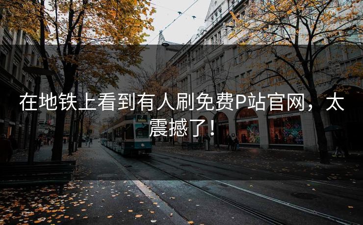 在地铁上看到有人刷免费P站官网，太震撼了！