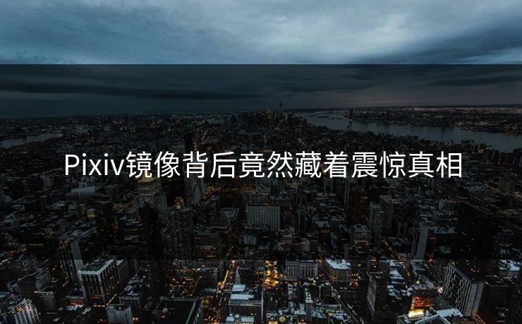 Pixiv镜像背后竟然藏着震惊真相