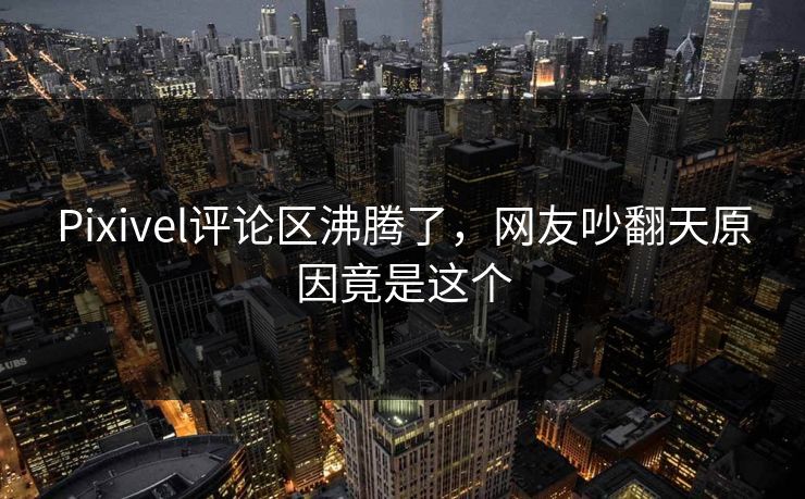 Pixivel评论区沸腾了，网友吵翻天原因竟是这个