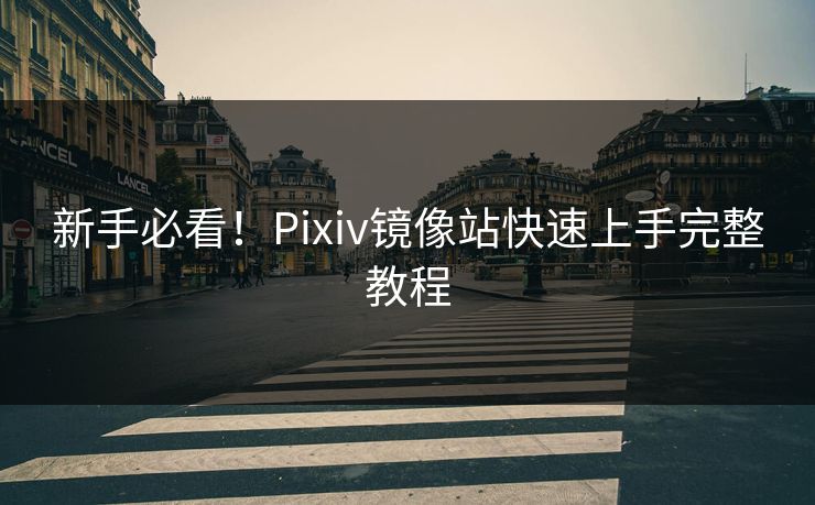 新手必看！Pixiv镜像站快速上手完整教程