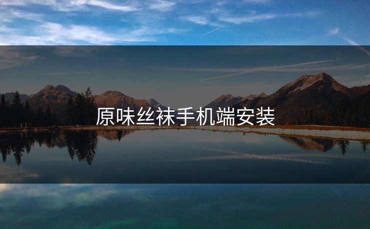 原味丝袜手机端安装